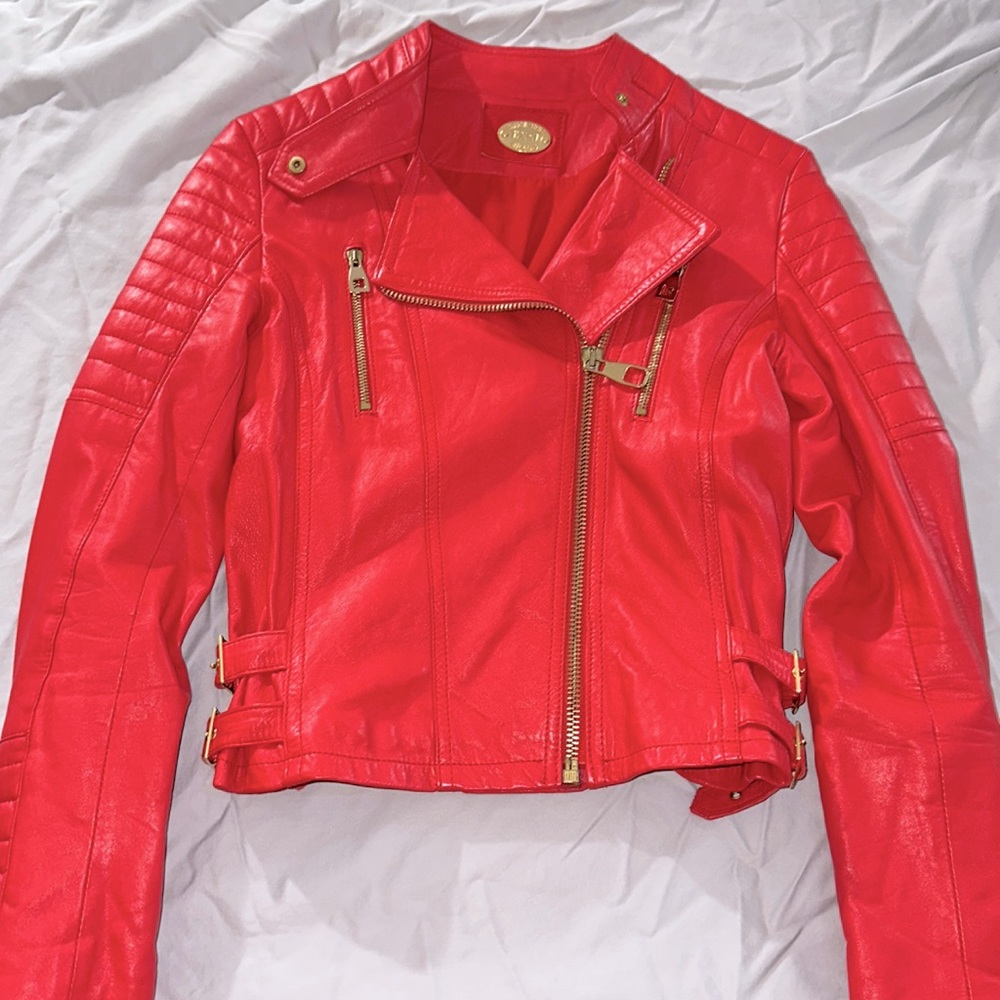 Italian LEATHER buttery soft Moto style jacket